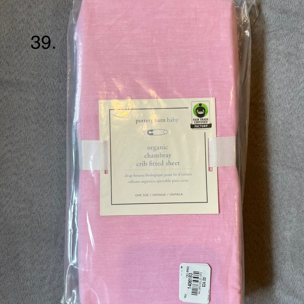 NWT pottery barn crib sheet